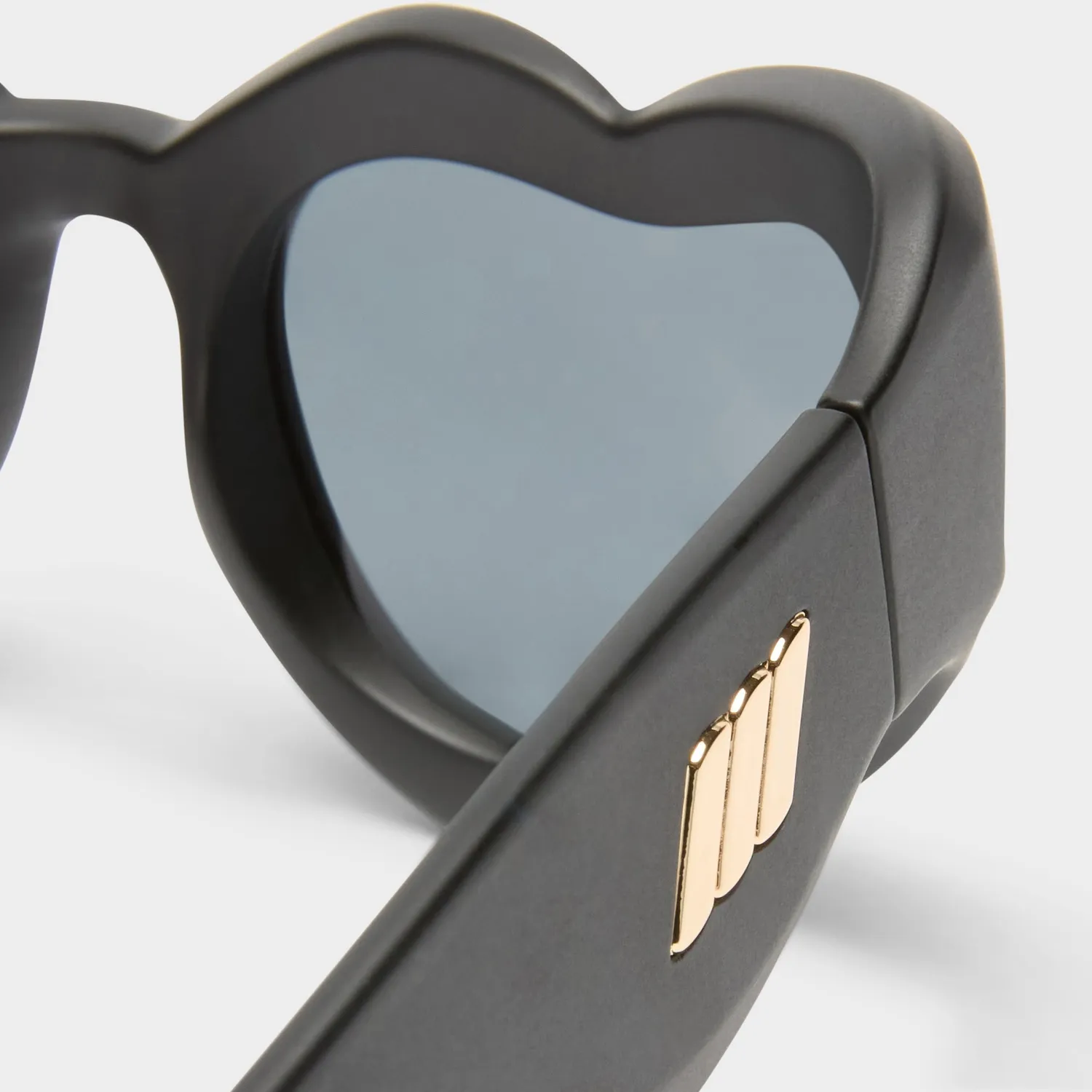 Le Specs Fast Love occhiale da sole nero opaco cuore
