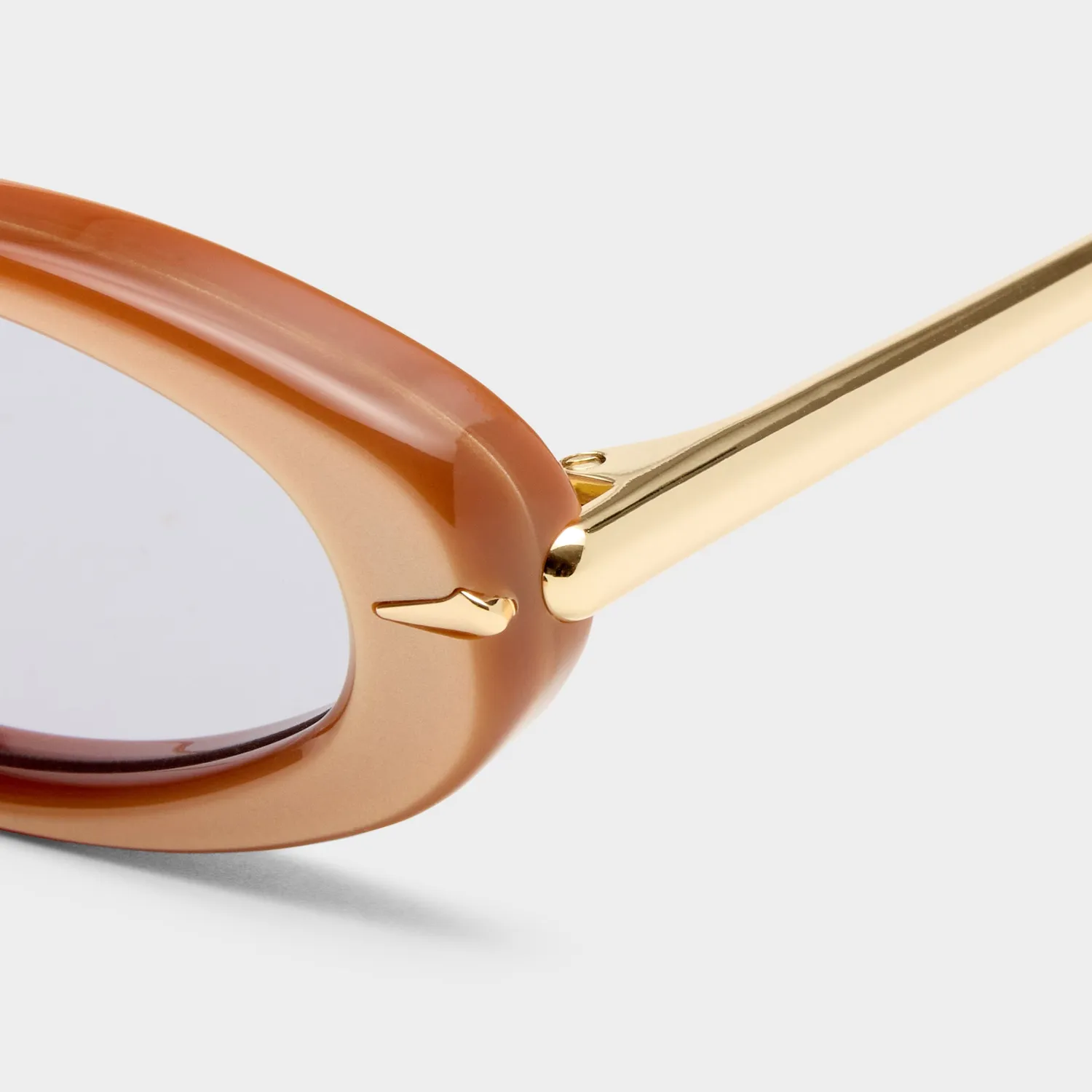 Le Specs Numero Doce occhiali da sole champagne velvet ovali