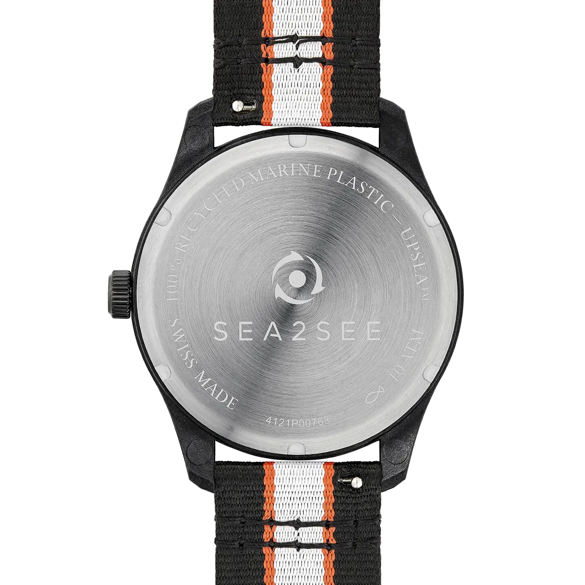 Sea2See Montecarlo 02 orologio bianco 41mm cinturino nero