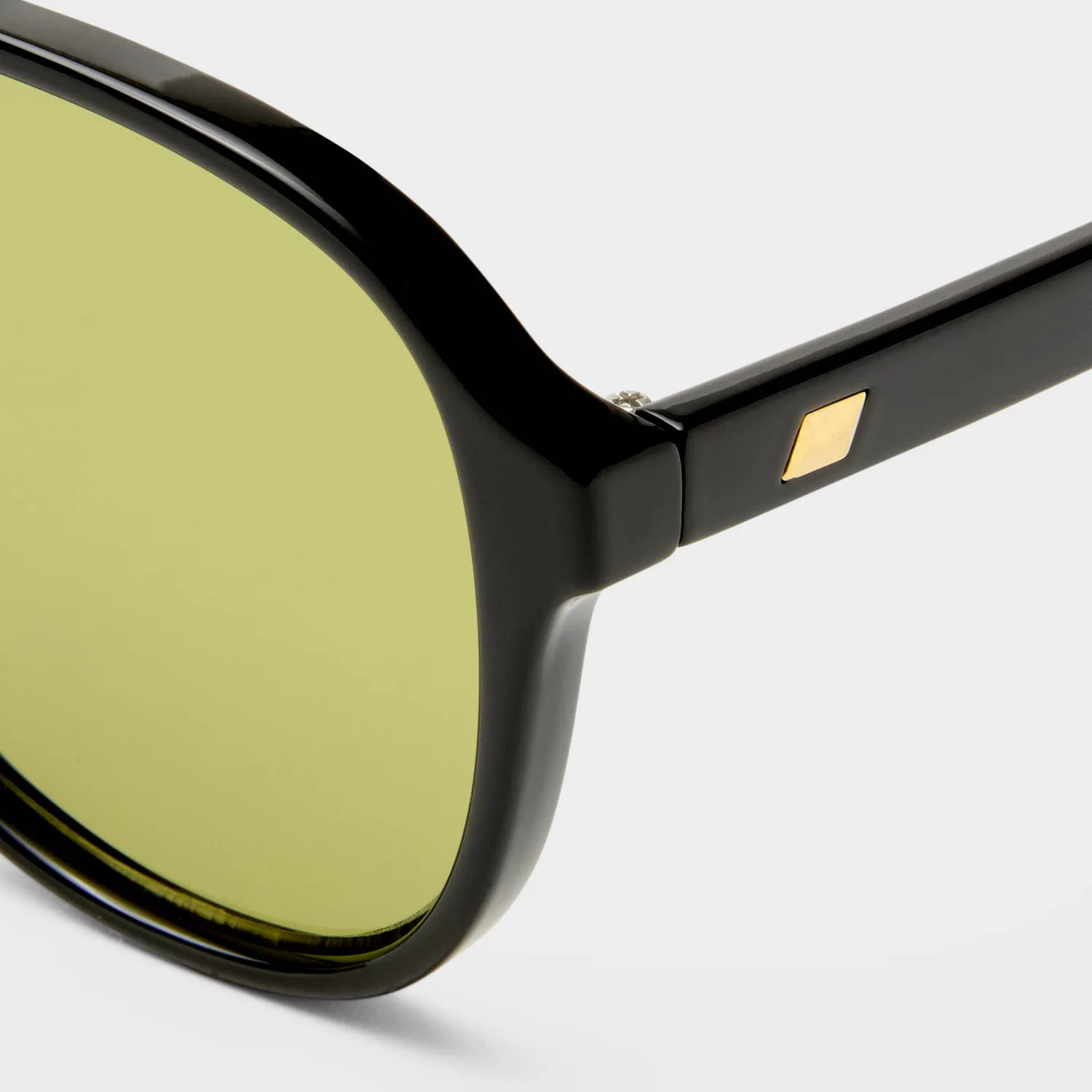 Le Specs Tragic Magic occhiale da sole nero lente oliva