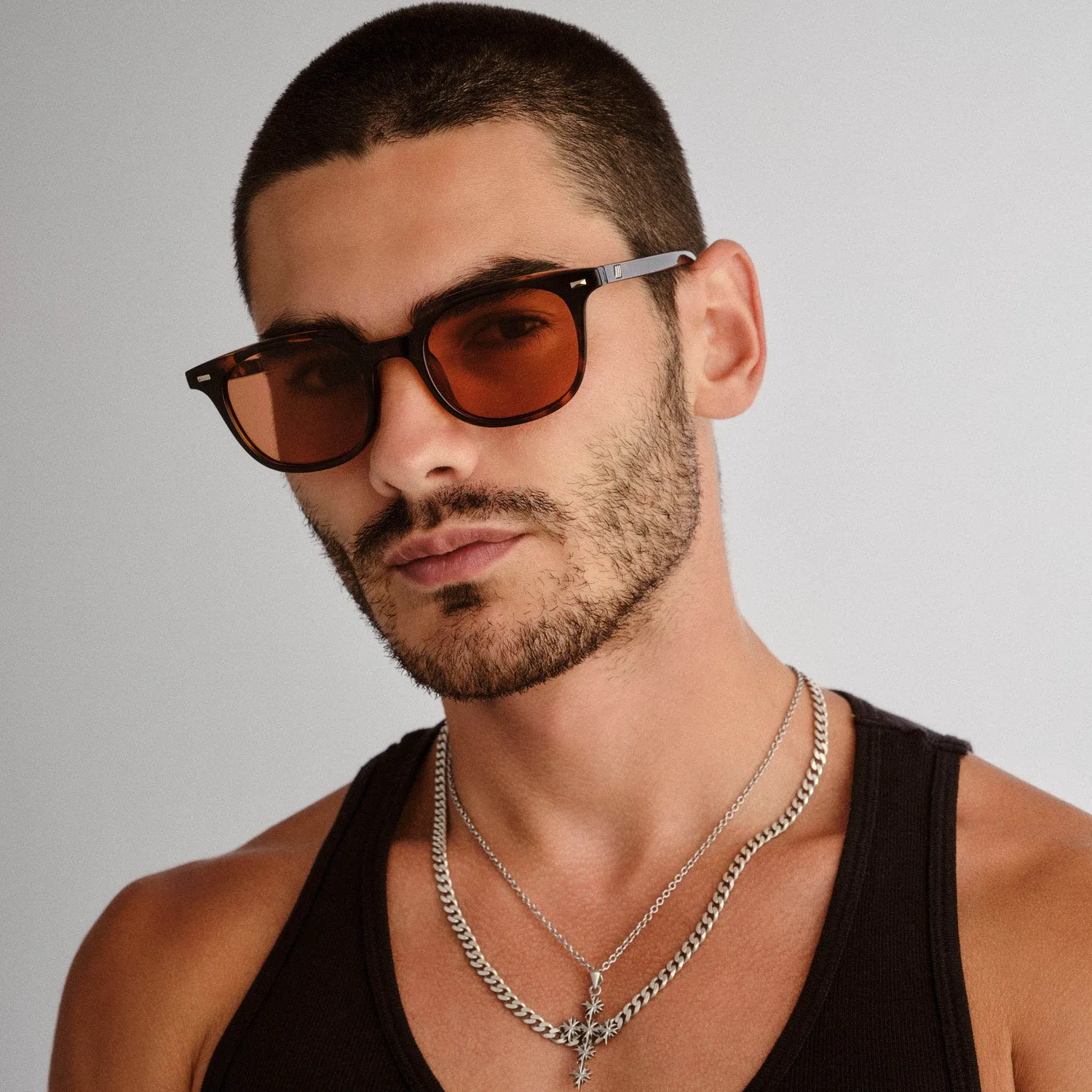 Le Specs Le Resolu occhiale da sole tartaruga lente cannella