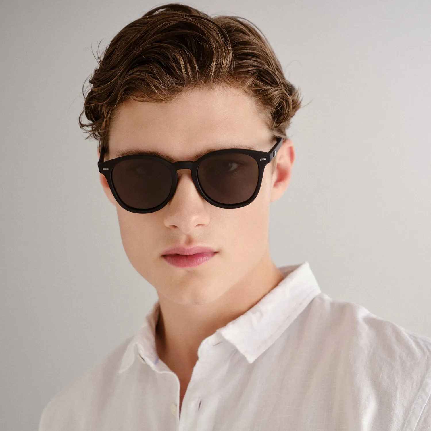 Le Specs Bandwagon occhiali da sole nero tondi