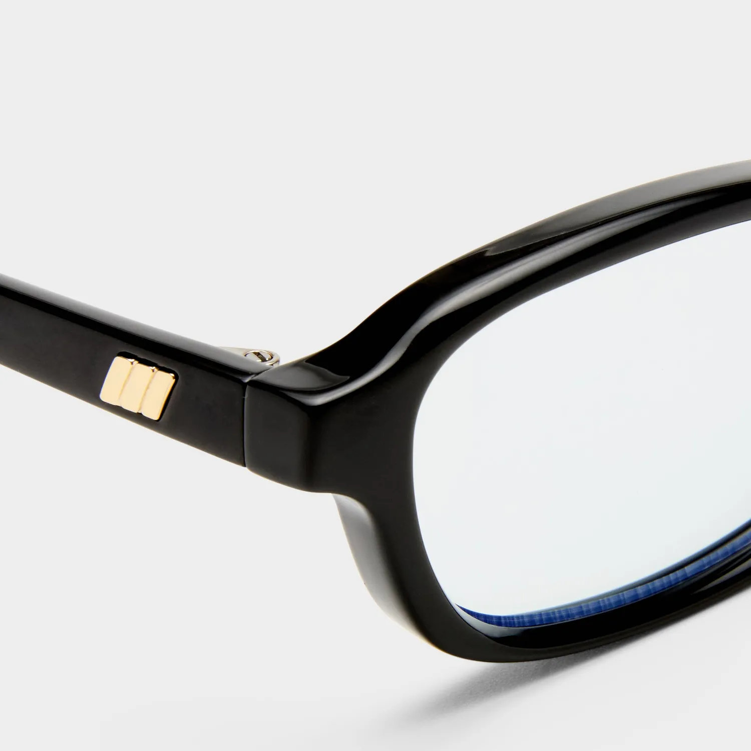 Le Specs Honey Pot occhiale luce blu nero rettangolare