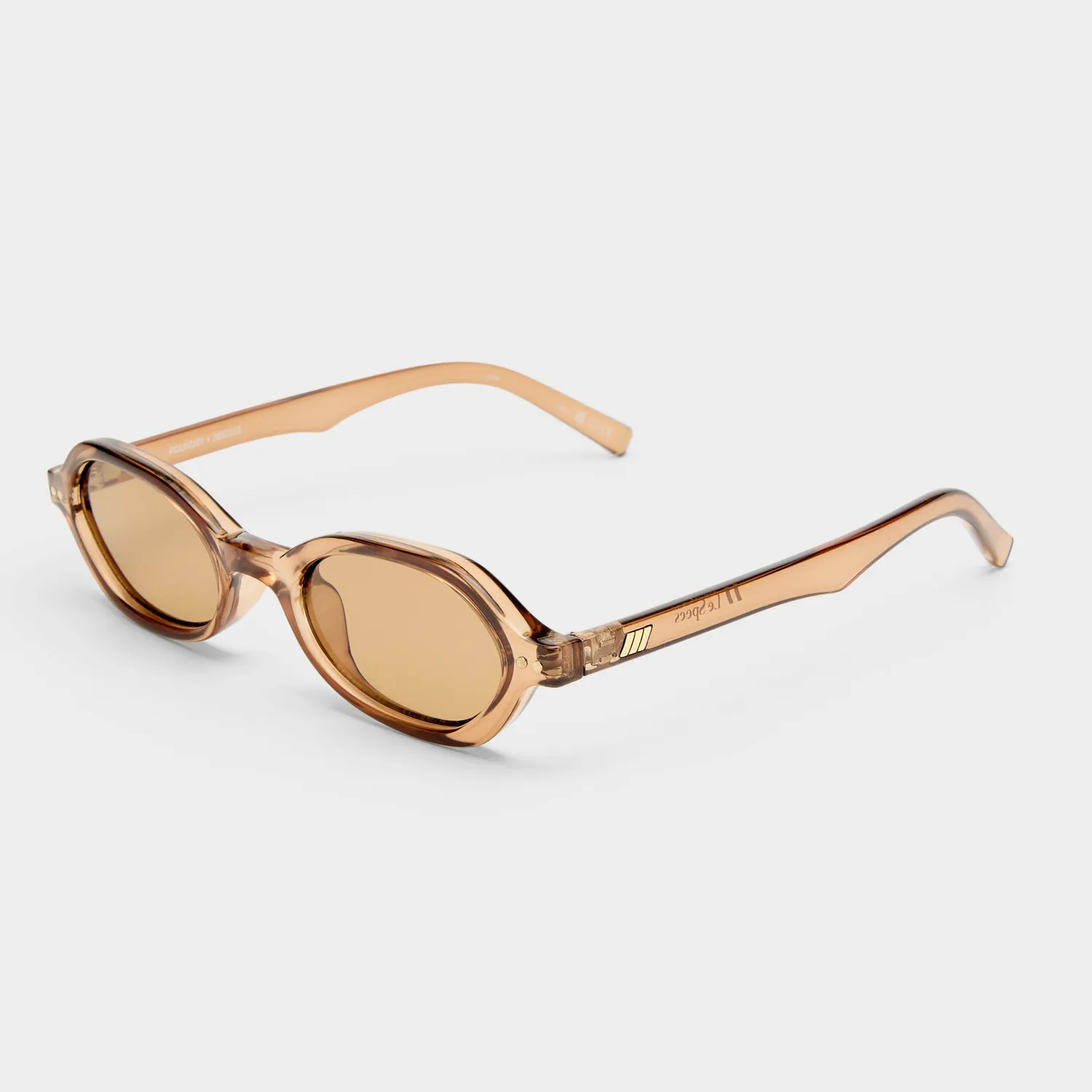 Le Specs Foundry + occhiale da sole whiskey ovale