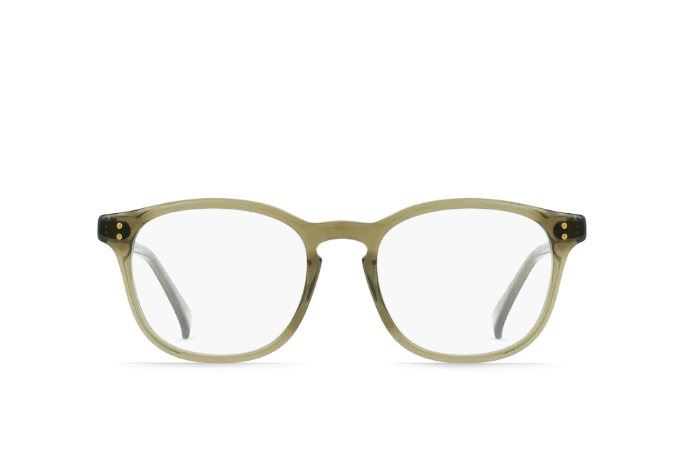 Raen St. Malo II occhiali da vista Khaki Crystal 50 rotondi
