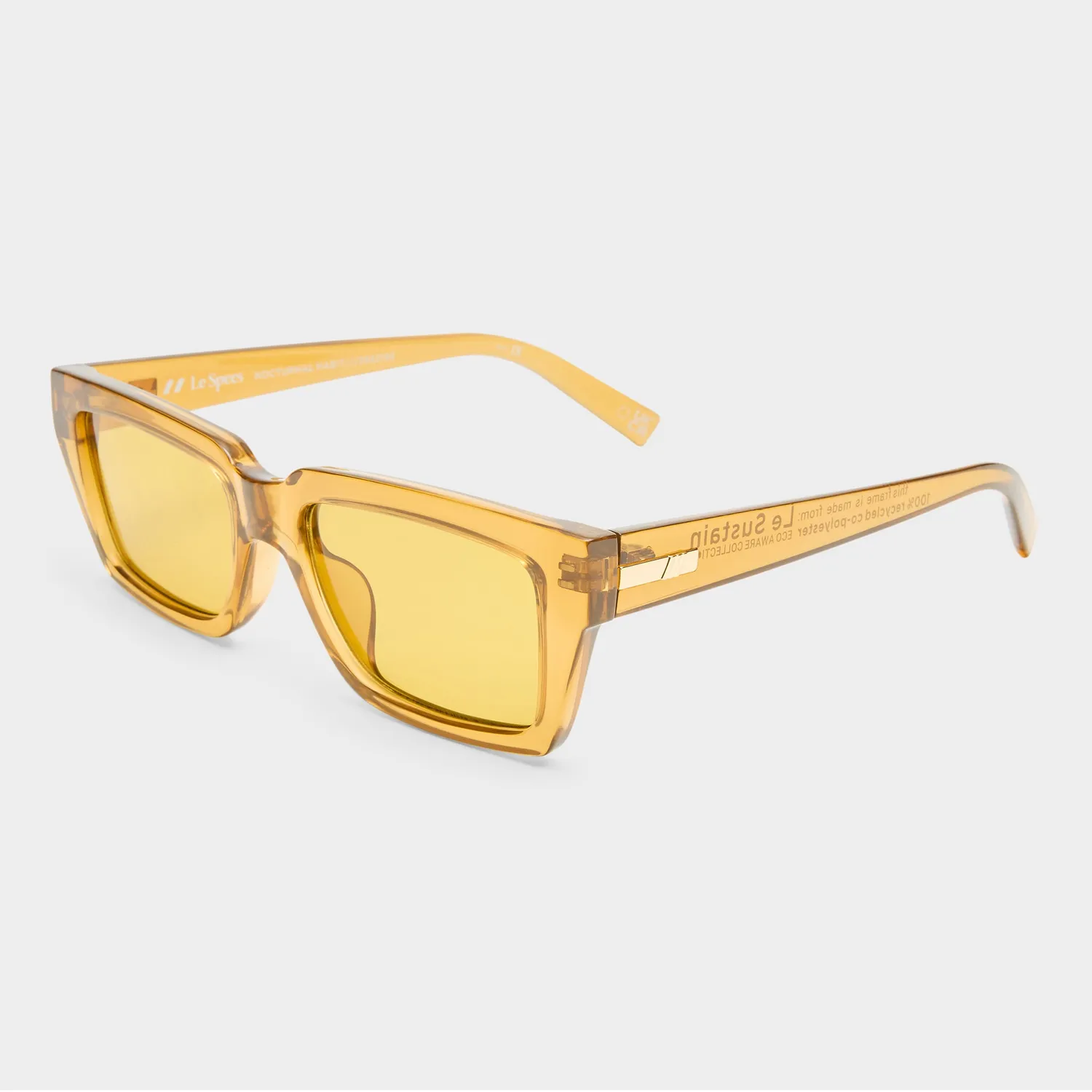 Le Specs Nocturnal Habit occhiale da sole whiskey D-frame
