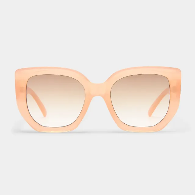 Le Specs Euphoria occhiali da sole quadrati rosa marrone