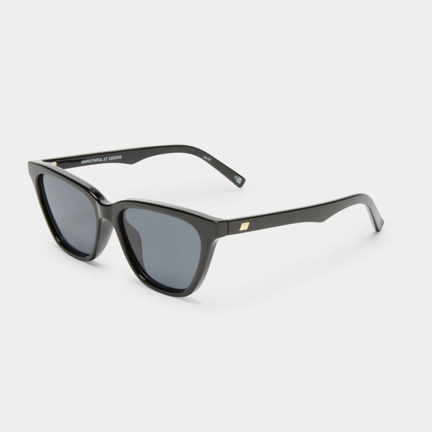 Le Specs Unfaithful occhiali da sole nero cat-eye fumo