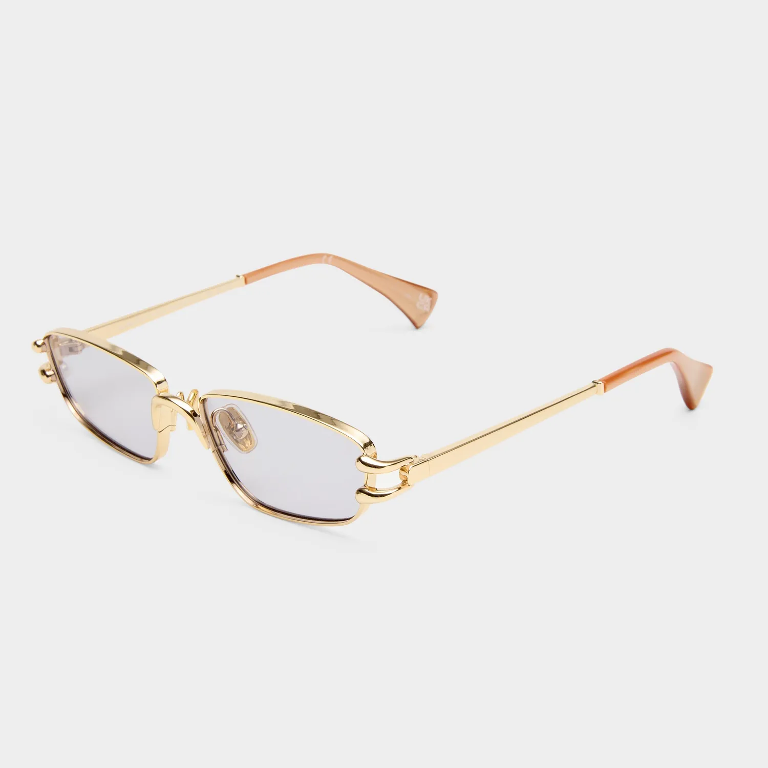 Le Specs Numero Cinco occhiale da sole oro lente grigia