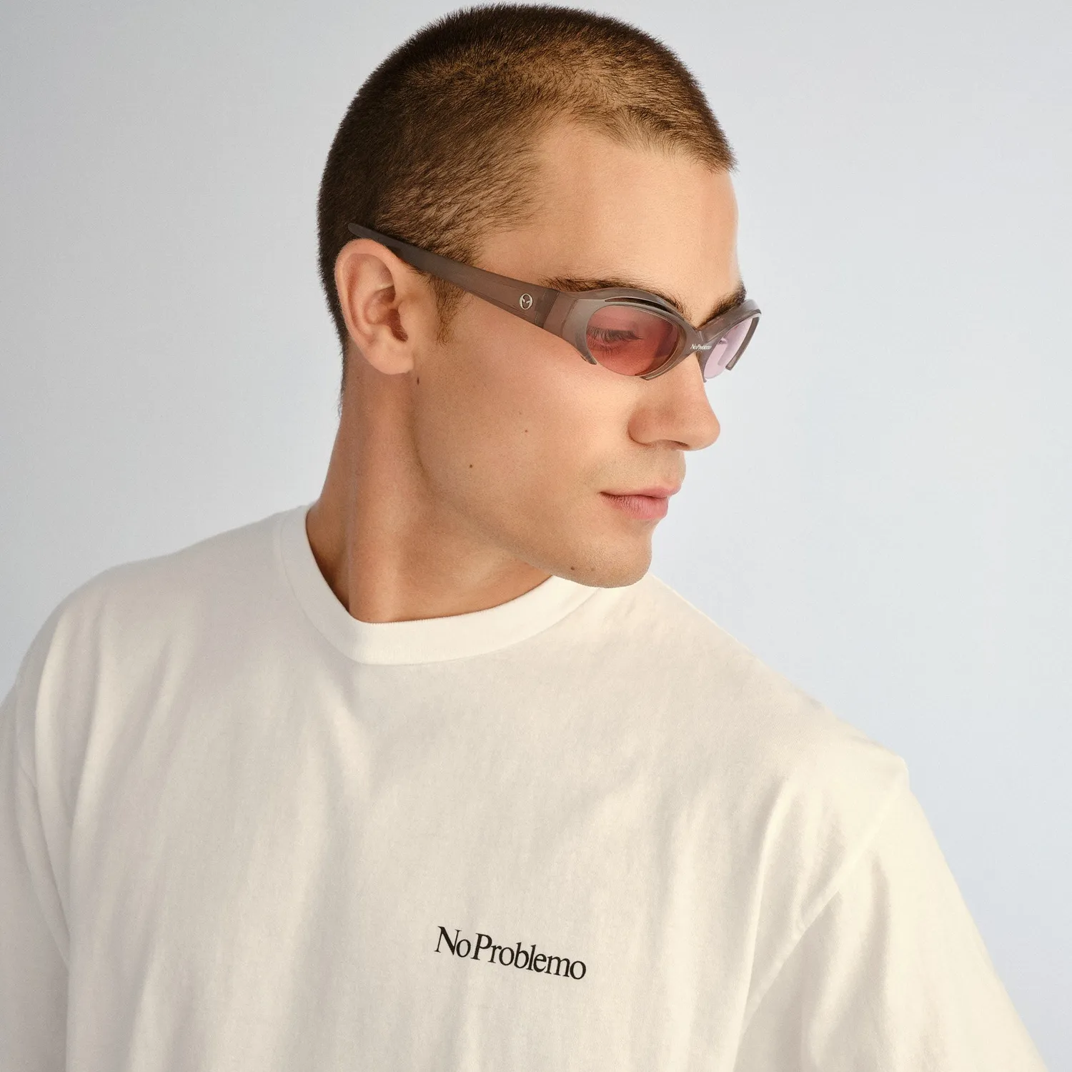 Le Specs Cyborg occhiale da sole Smoke Plum ovale