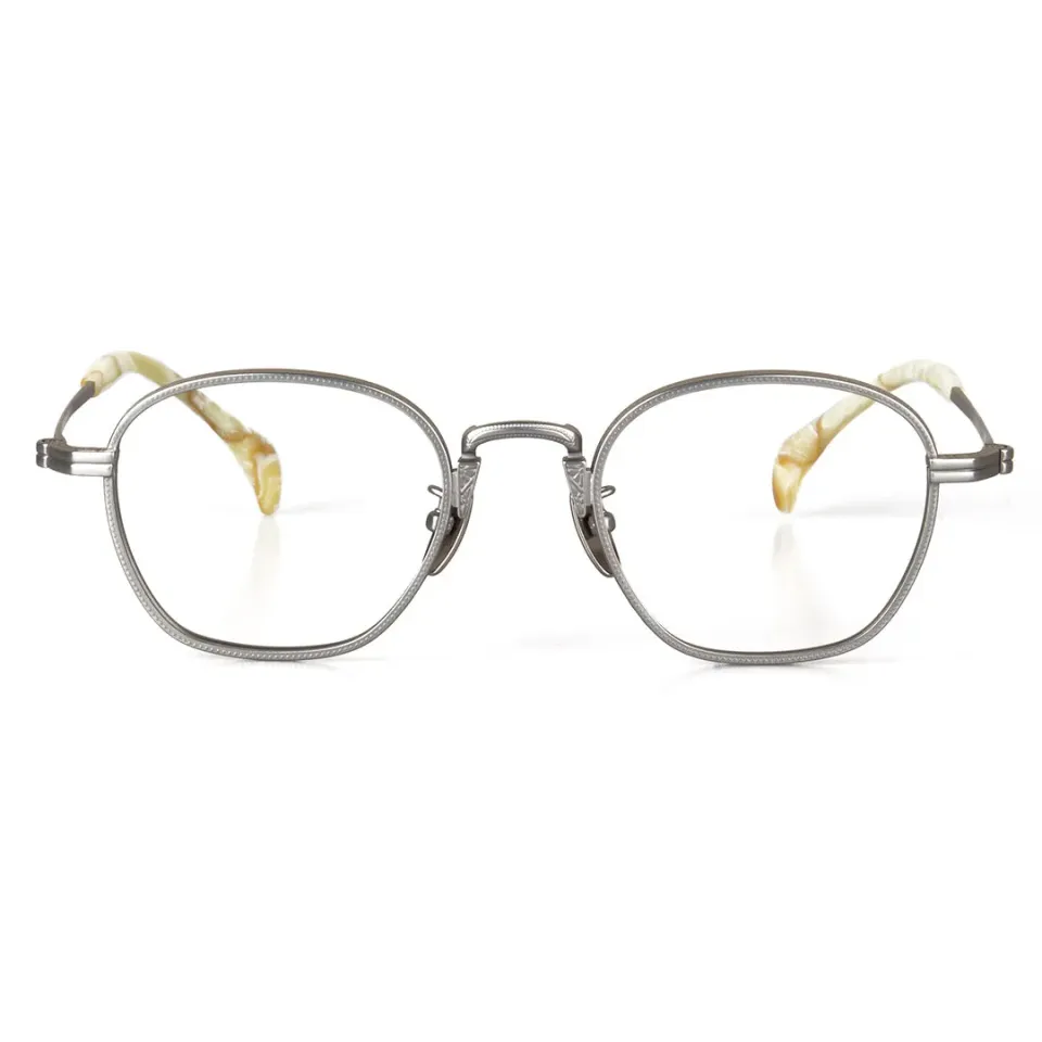 Hemmet HINFINITE Acetate Titanium Silver Blue montatura titanio