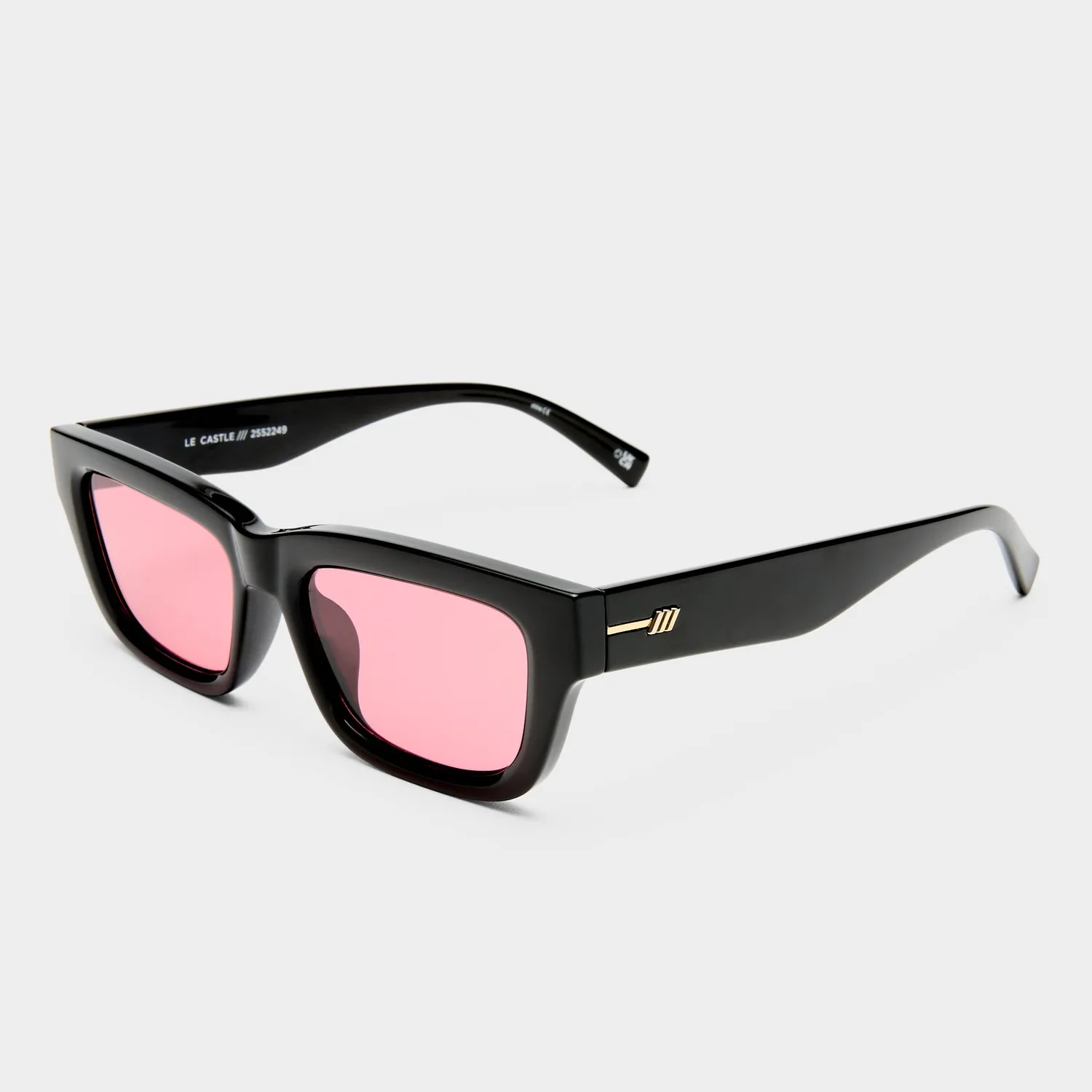 Le Specs Le Castle occhiali da sole neri bordeaux