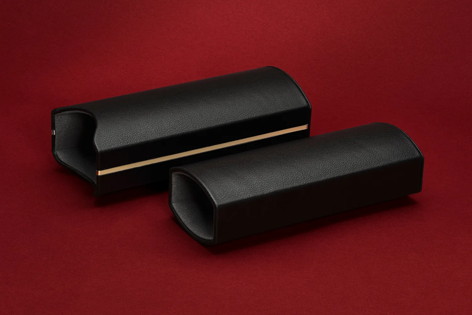 DITA Standard astuccio occhiali pelle rigido nero