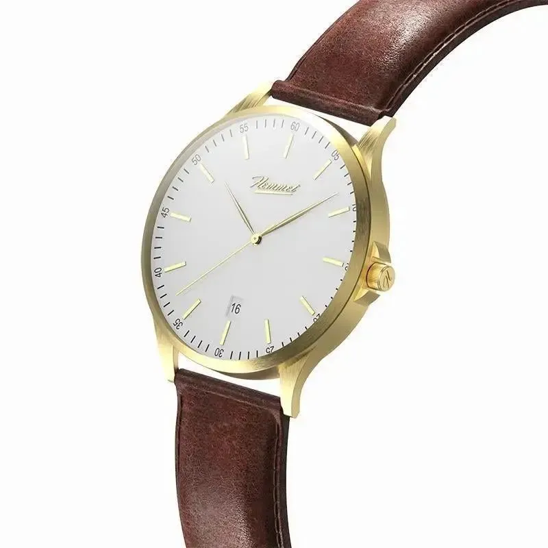 Hemmet H Watch Series 2 orologio cinturino pelle nera