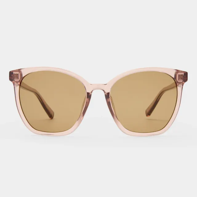 Le Specs Nirvana occhiali da sole rosa marrone rotondo