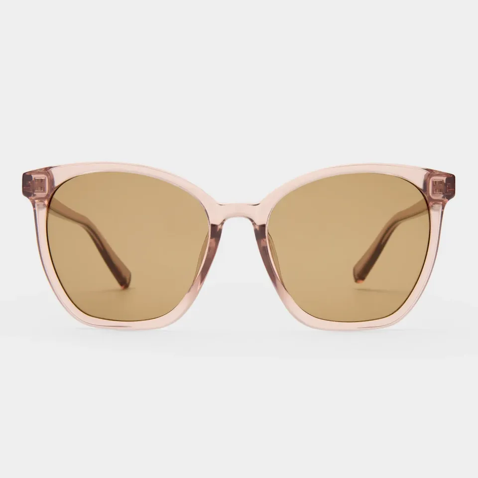Le Specs Nirvana occhiali da sole rosa marrone rotondo