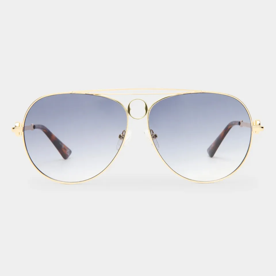 Le Specs Abracadabra occhiale da sole oro fumo sfumato