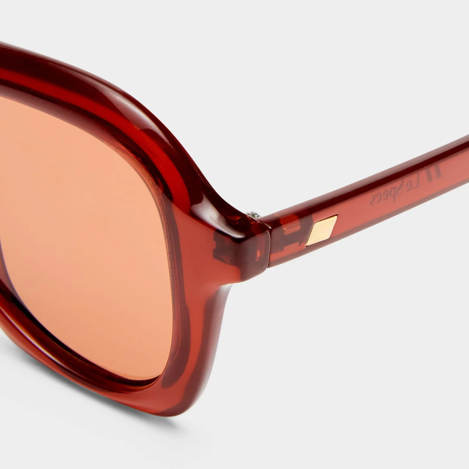 Le Specs Drizzle occhiali da sole aviatore tangerine cannella
