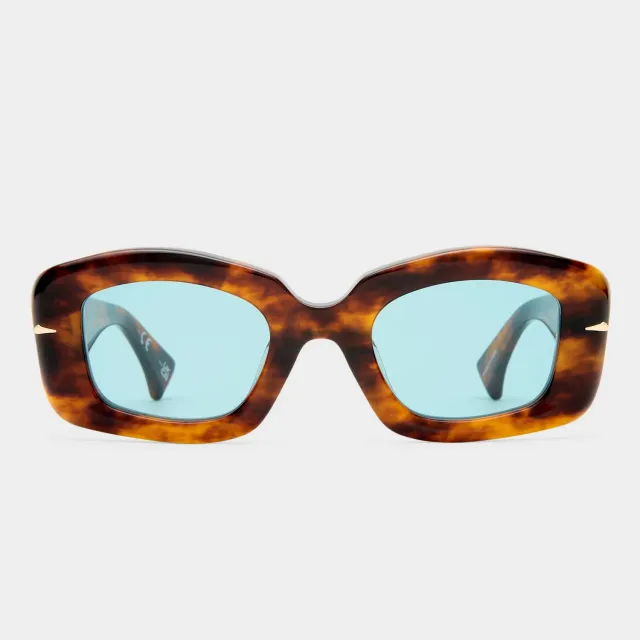 Le Specs Celestina occhiale da sole Haze Tortoiseshell blu