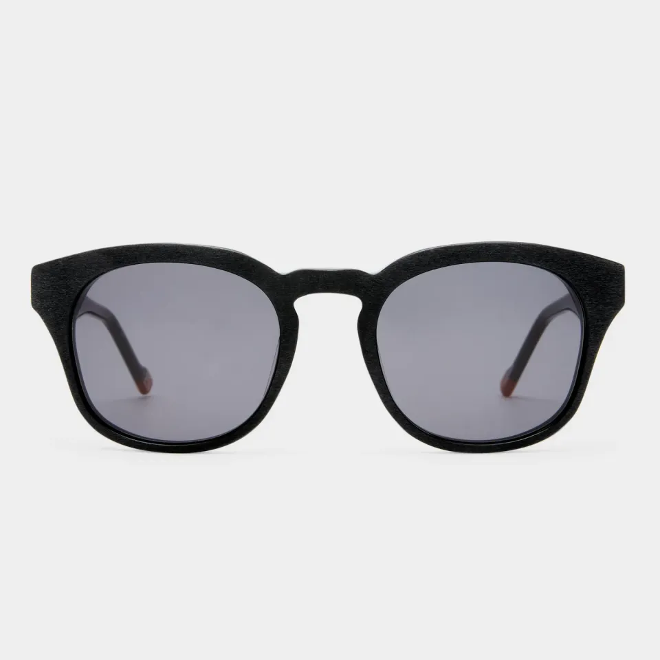 Le Specs Trentadue occhiale da sole nero tondo