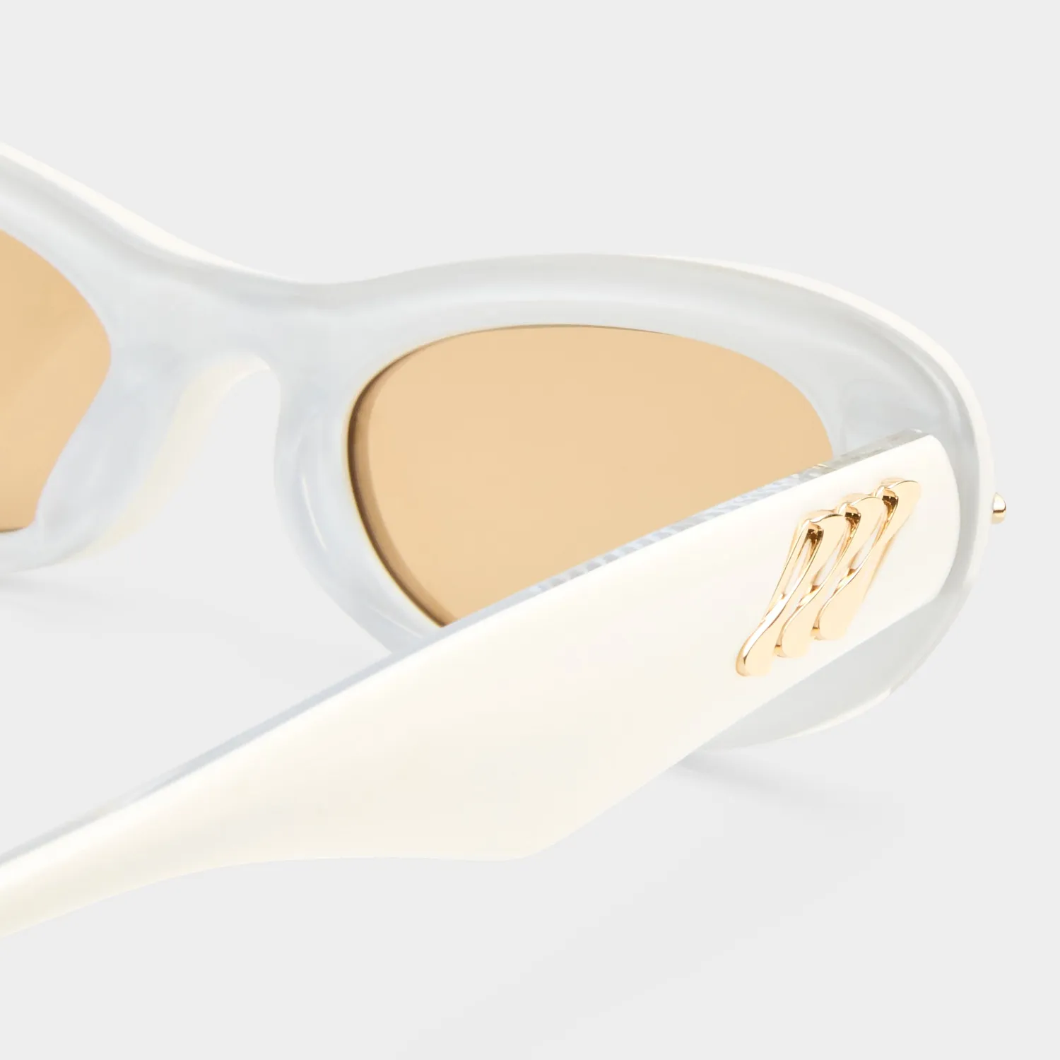 Le Specs Numero Uno occhiale da sole avorio ovale