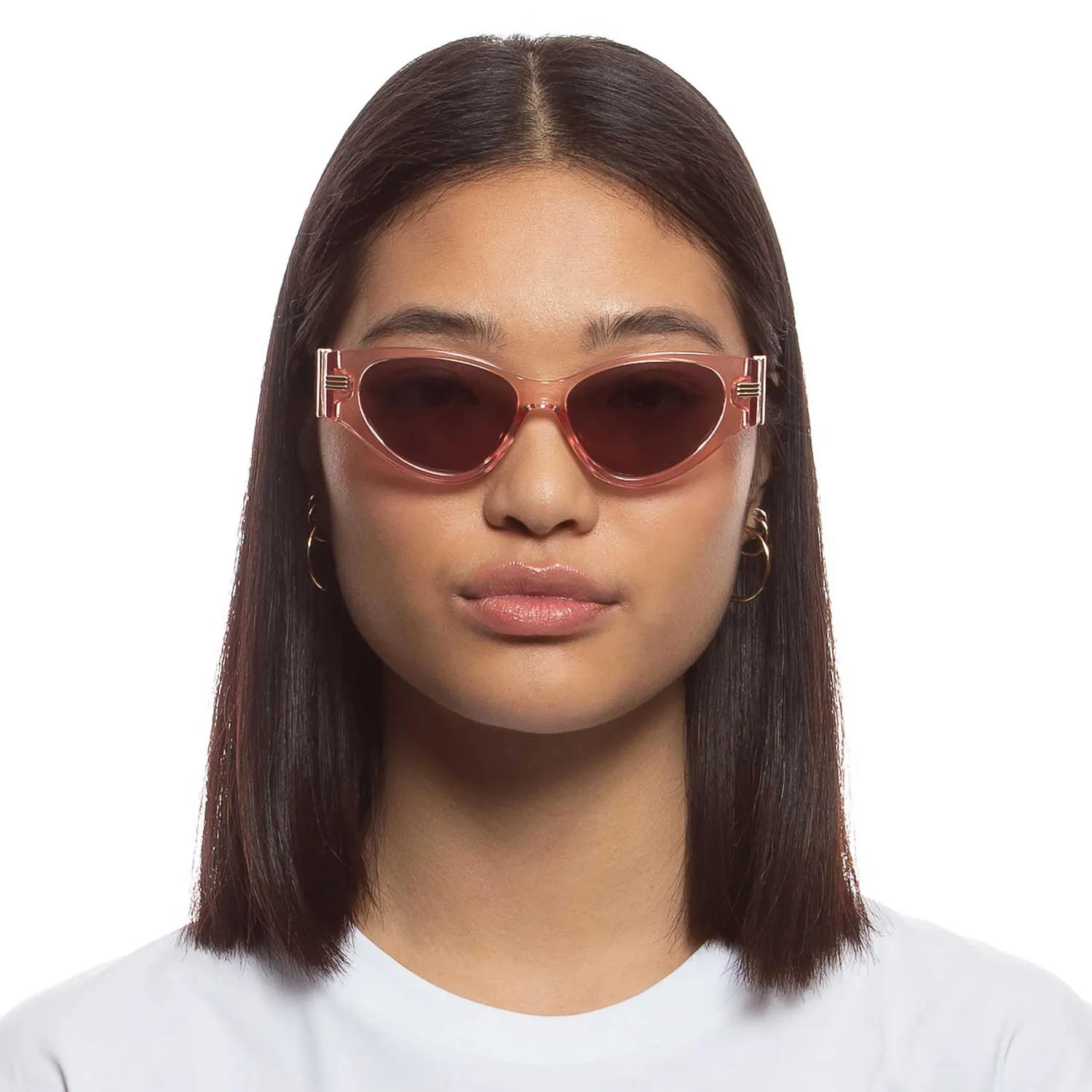 Le Specs Scorpius Ridge occhiali da sole rosa cat-eye