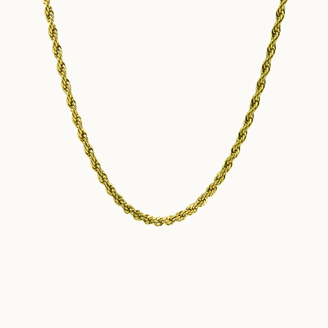 Hemmet Principle Spiral collana oro giallo 50 cm leggera