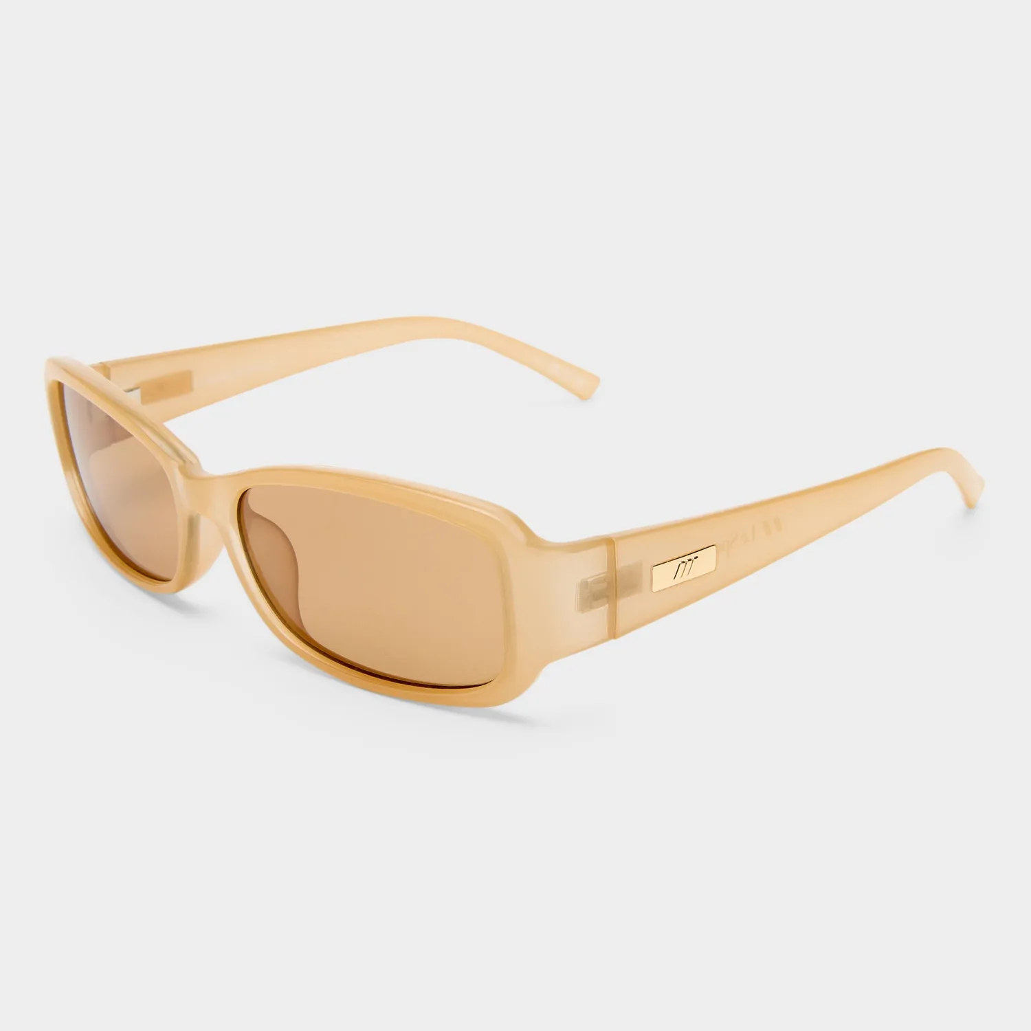Le Specs Gigglemug occhiale da sole nude rettangolare