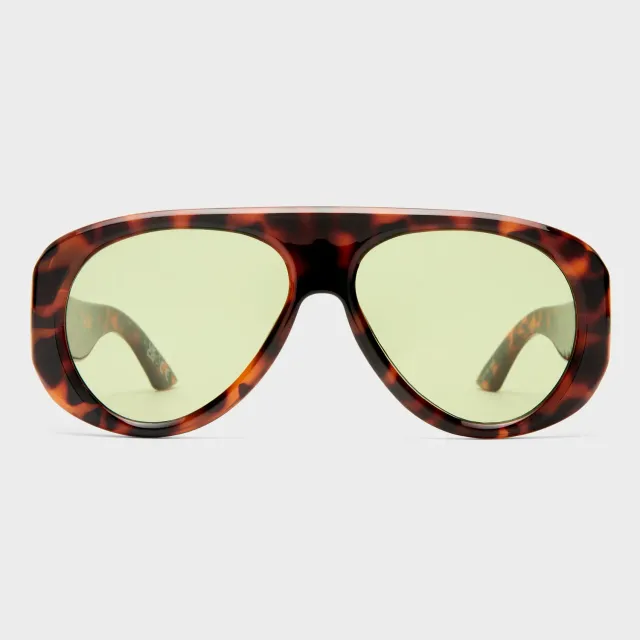 Le Specs Dream Boat occhiale da sole tort verde aviatore