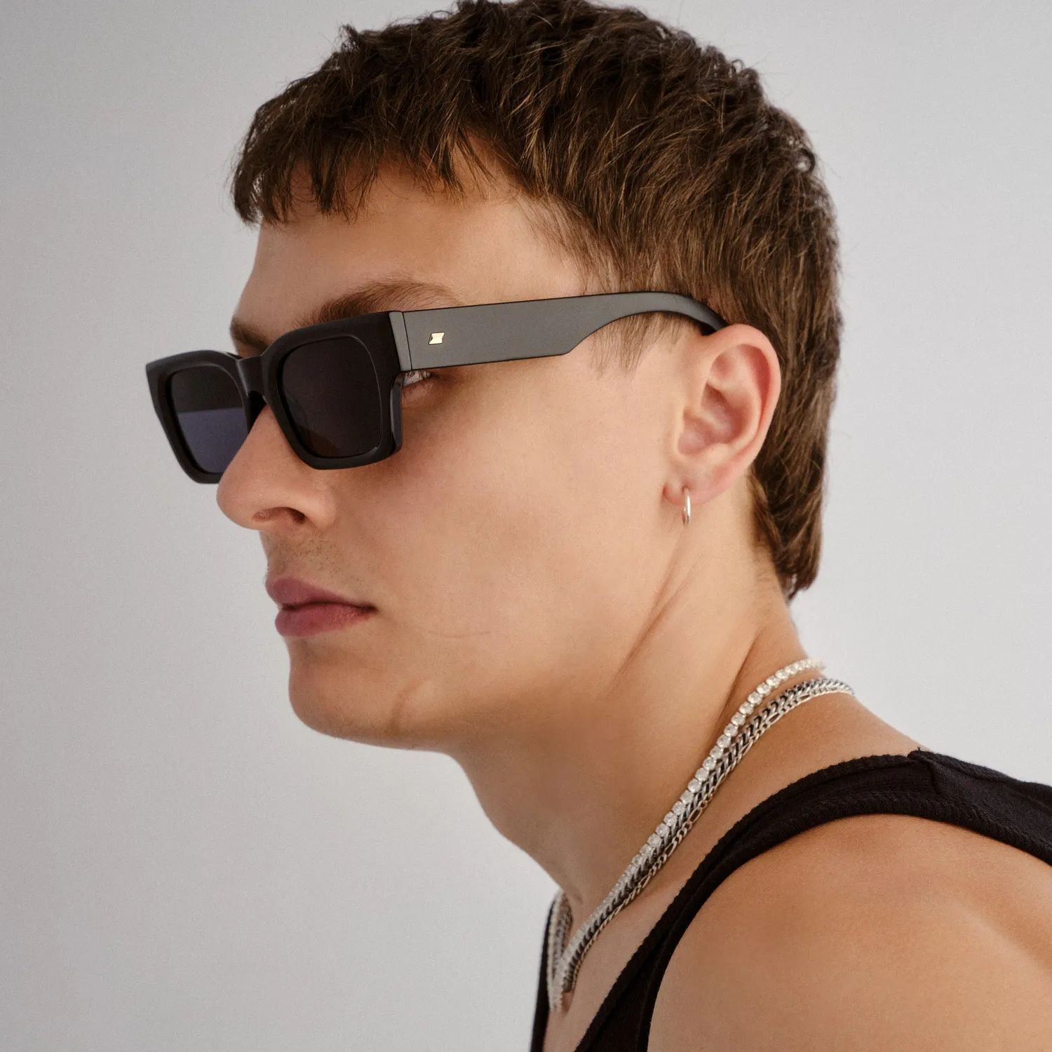 Le Specs Shmood occhiali da sole nero smoke mono