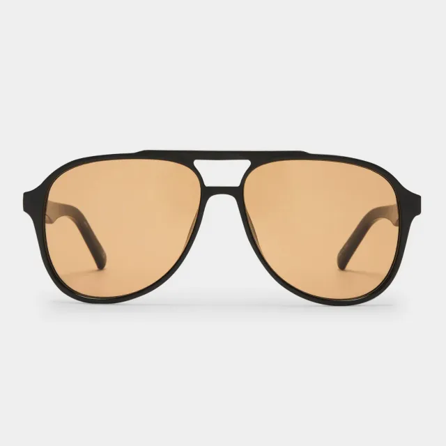 Le Specs Tragic Magic occhiali da sole neri anni 70