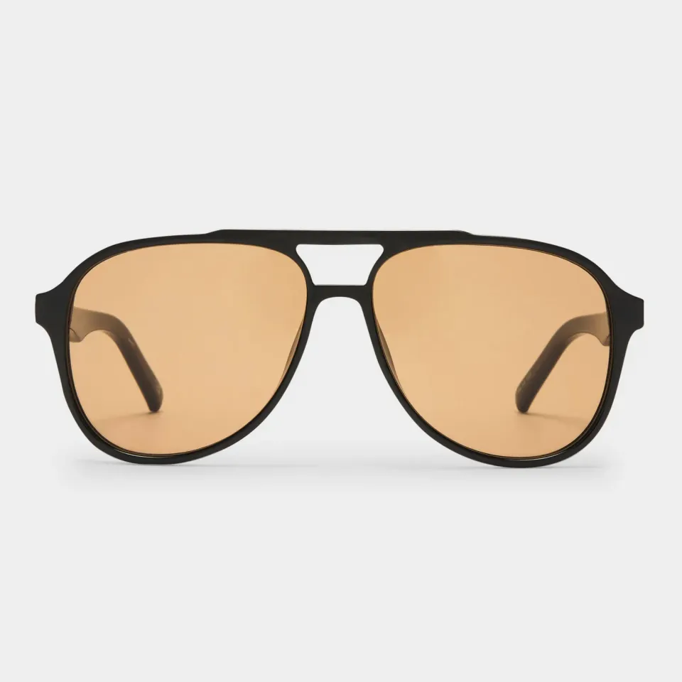 Le Specs Tragic Magic occhiali da sole neri anni 70