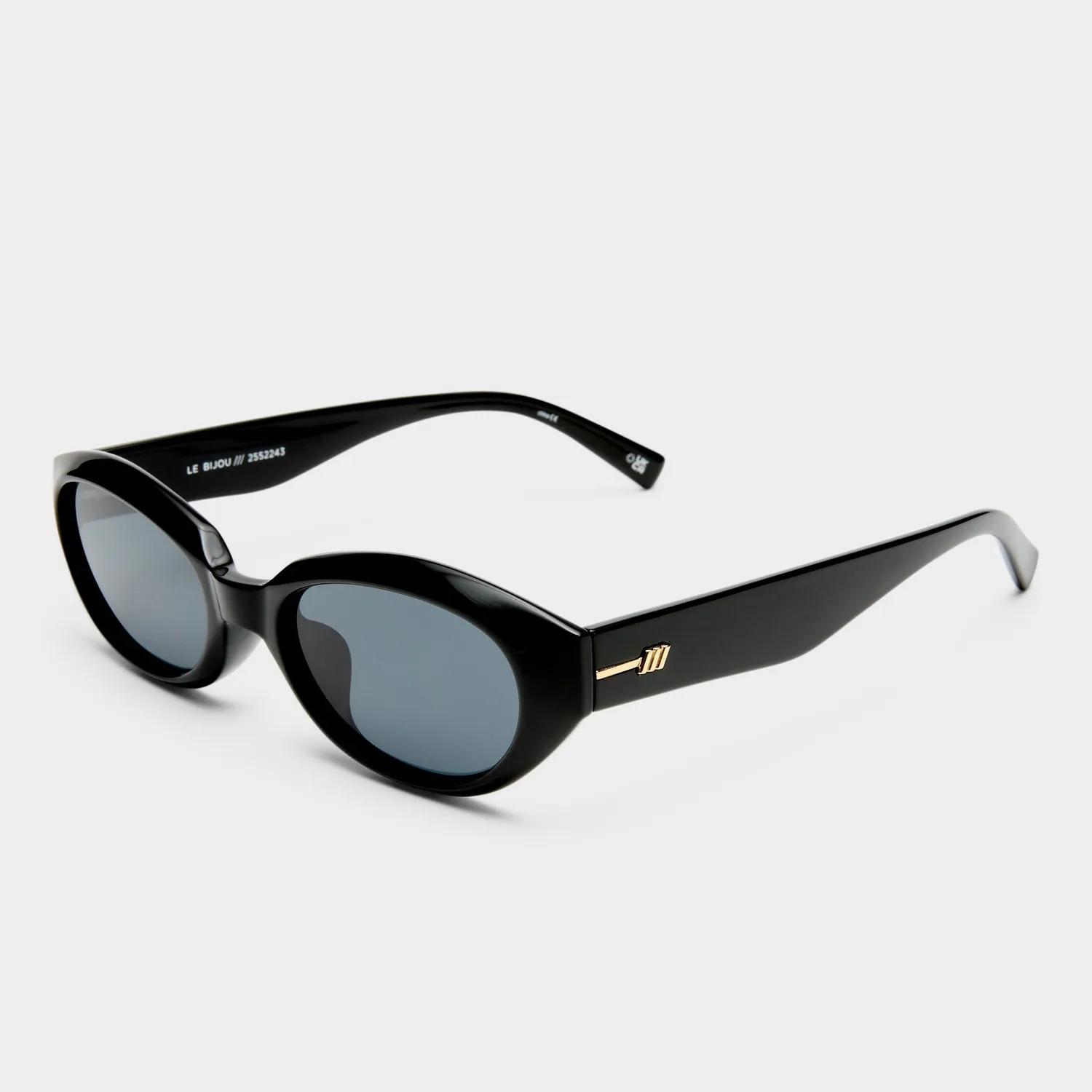Le Specs Le Bijou occhiale da sole nero ovale