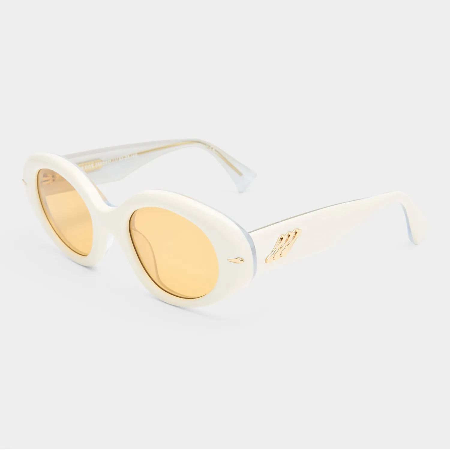 Le Specs Numero Dos occhiale da sole avorio ovale