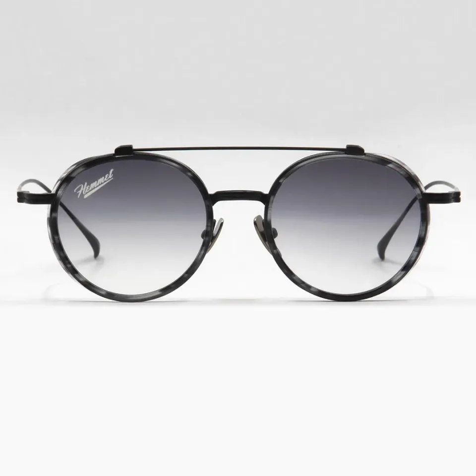 Hemmet Hinfinite Acetate Titanium occhiale da sole nero grigio