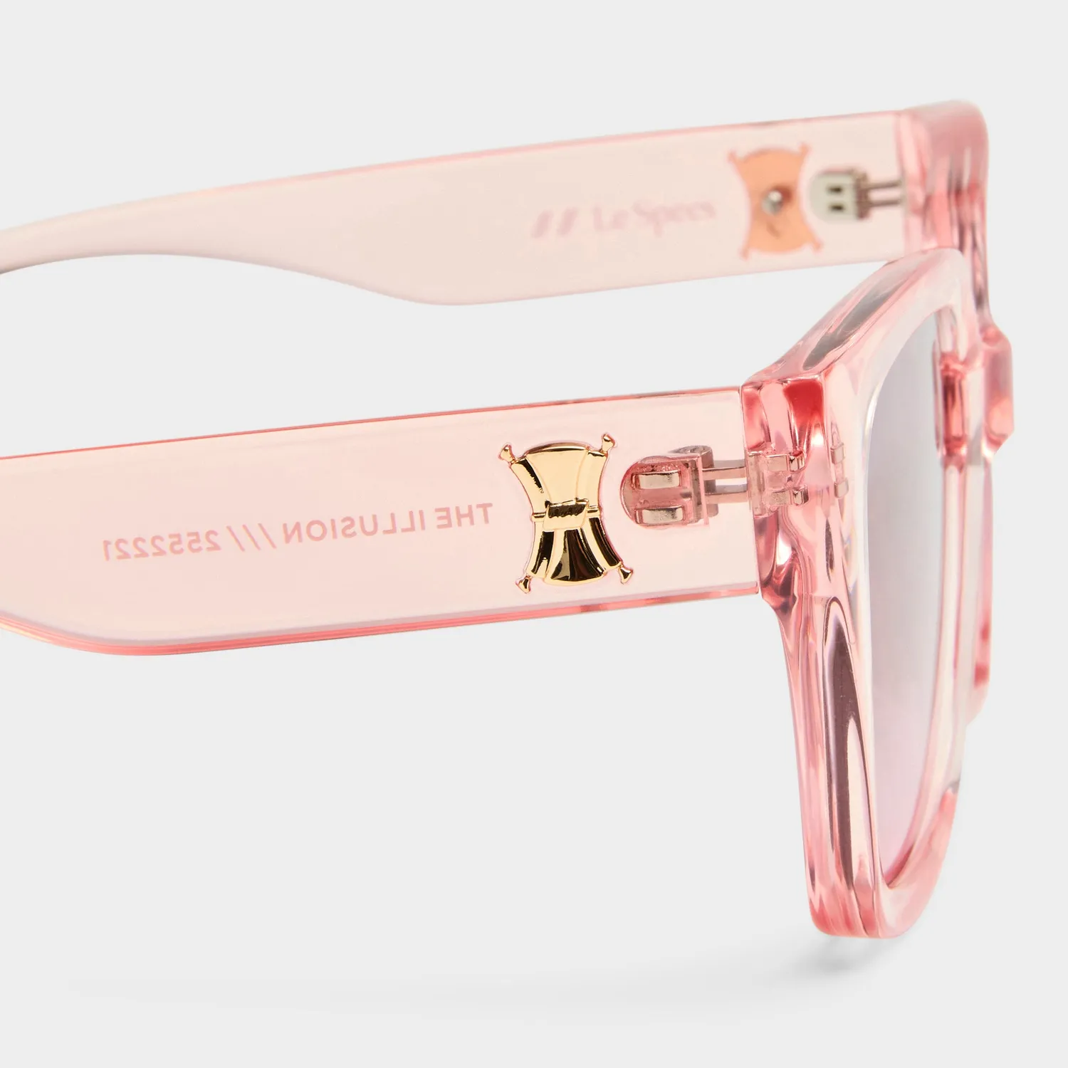 Le Specs The Illusion occhiali da sole rosa oversize
