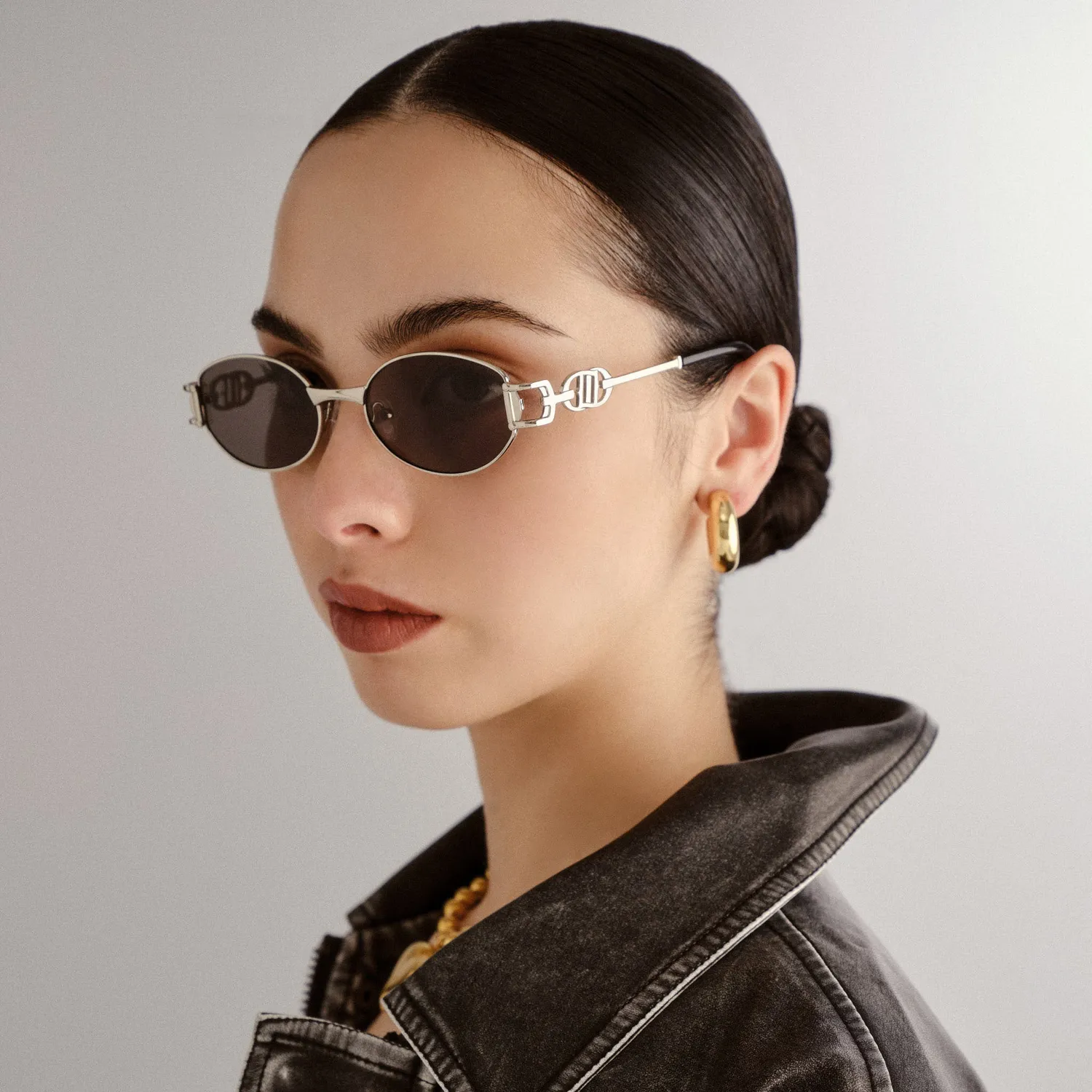 Le Specs The Forbidden occhiali da sole silver ovali