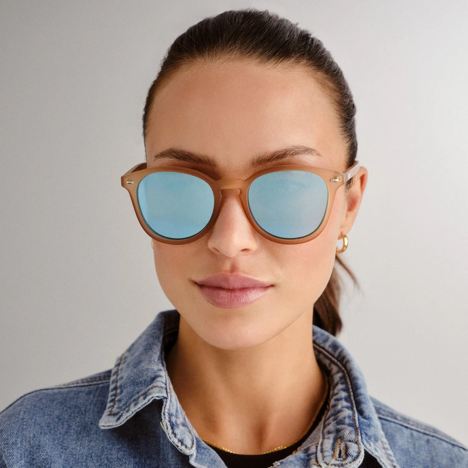 Le Specs Bandwagon occhiali da sole raw sugar tondi