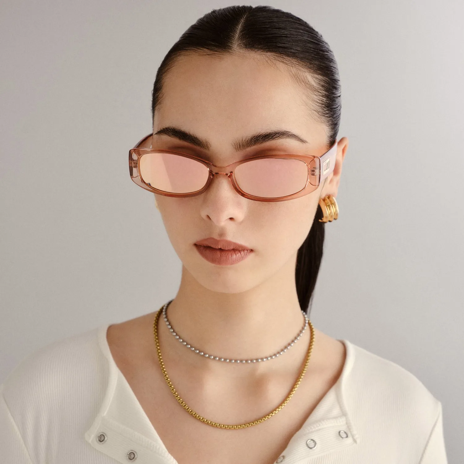Le Specs Starlight occhiale da sole rosa polarizzate