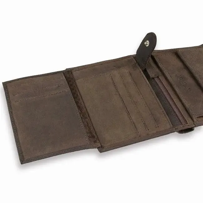 Hemmet Adventurer Large portafoglio pelle testa di moro