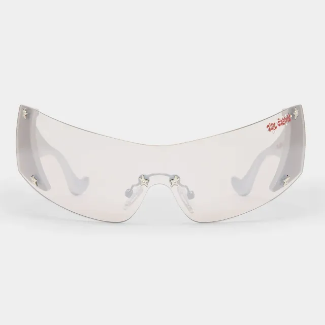 Le Specs I Am A Rich Man occhiale da sole silver chrome specchio
