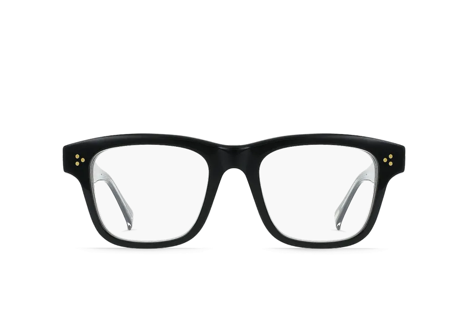 Raen Leuka montatura da vista Crystal Black 51 rettangolare