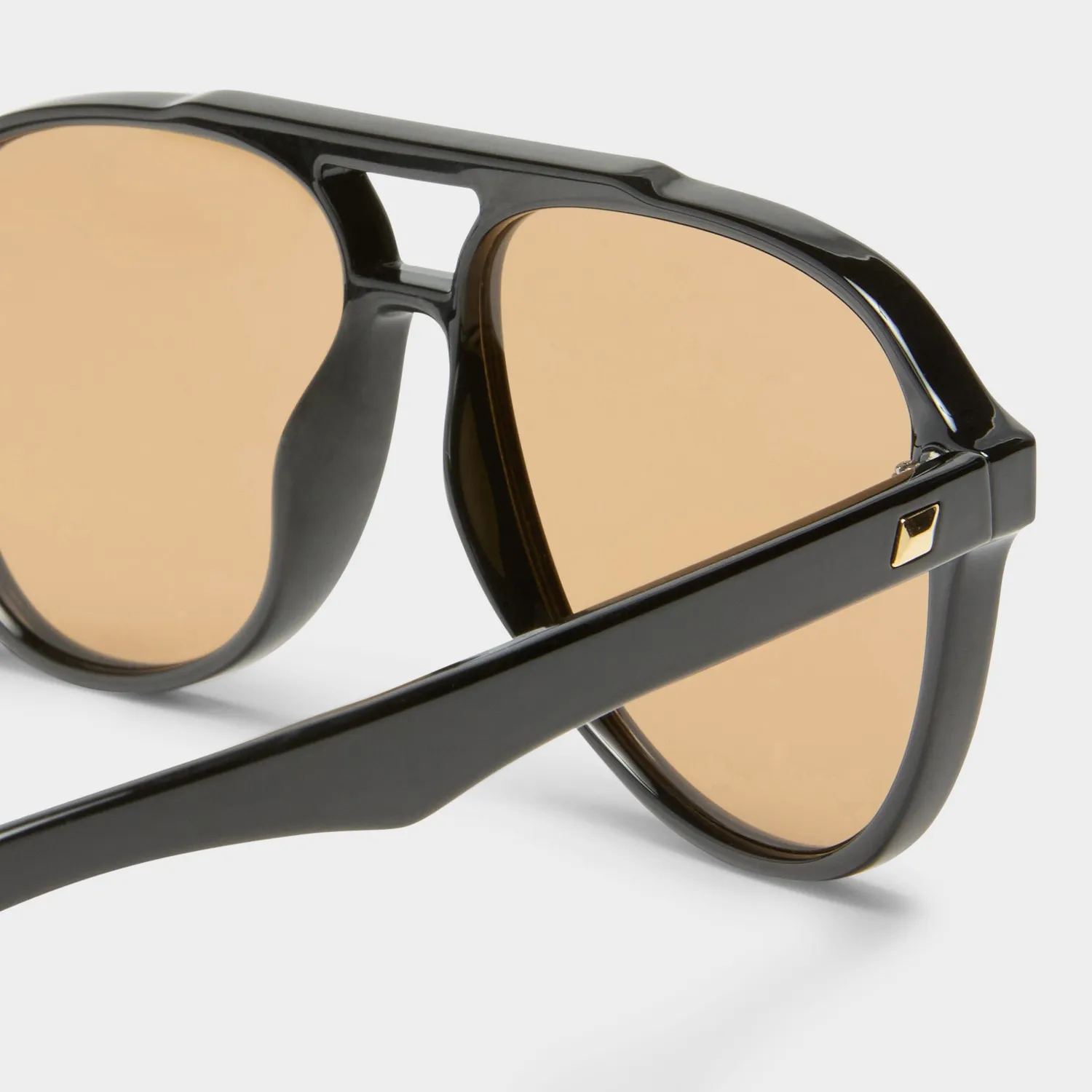 Le Specs Tragic Magic occhiali da sole neri anni 70