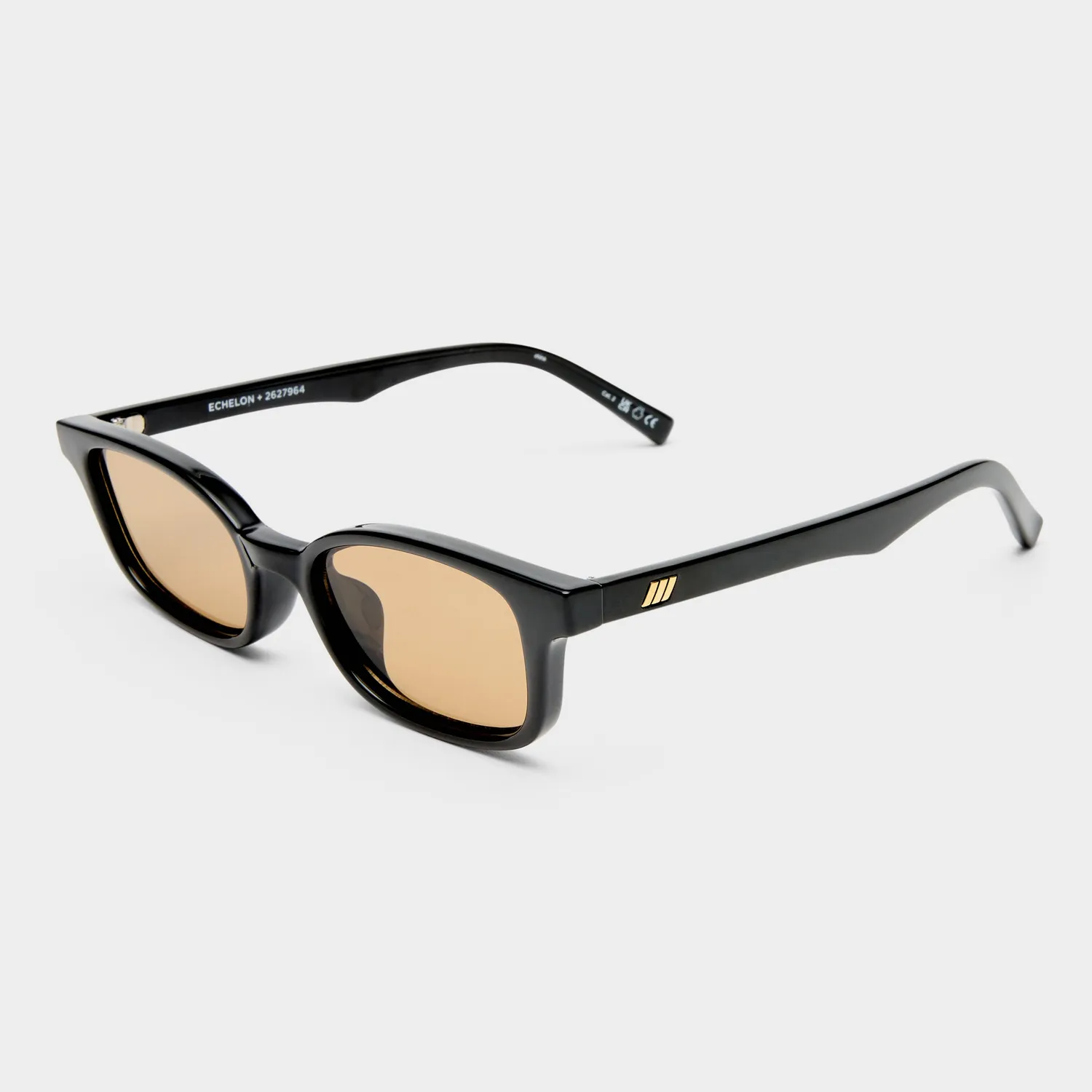Le Specs Echelon occhiali da sole nero rettangolare