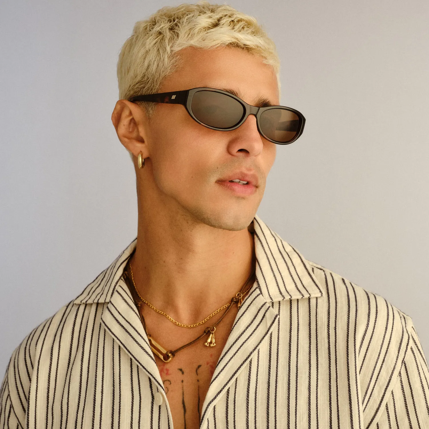 Le Specs Don't Cha occhiale da sole ovale tartarugato