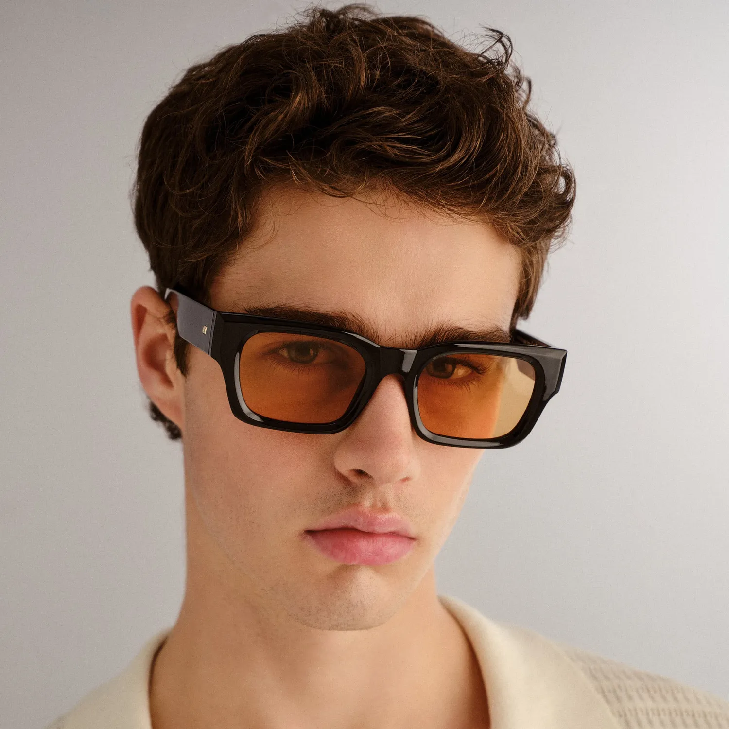 Le Specs Shmood occhiale da sole Black Amber Tint leggero