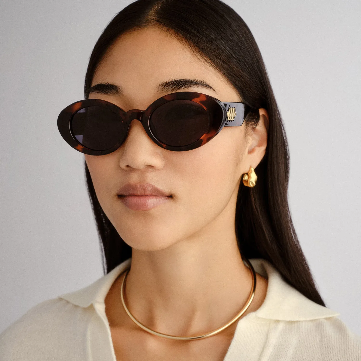 Le Specs Nouveau Vie occhiale da sole dark tort ovale