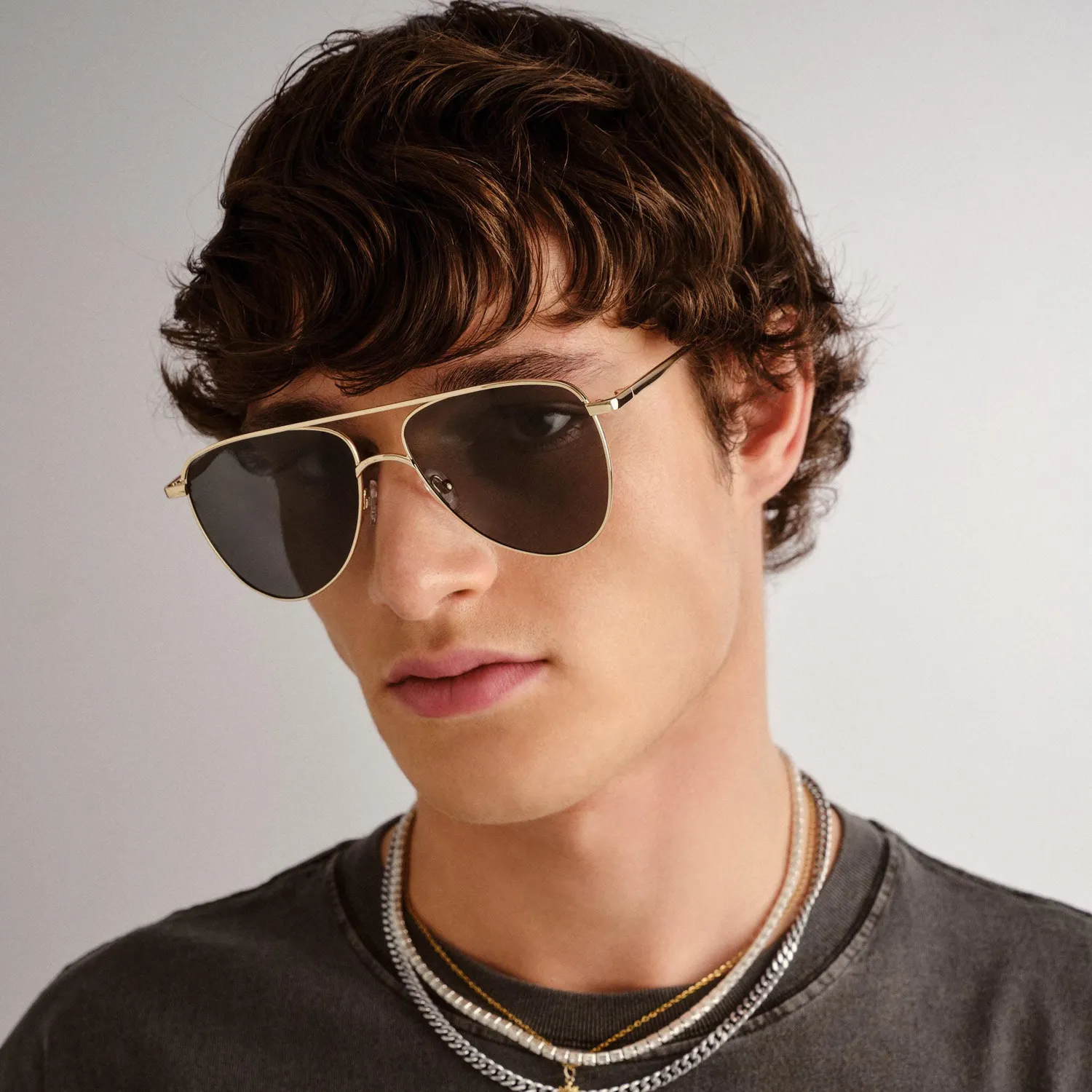 Le Specs The Duke occhiale aviatore oro polarizzato