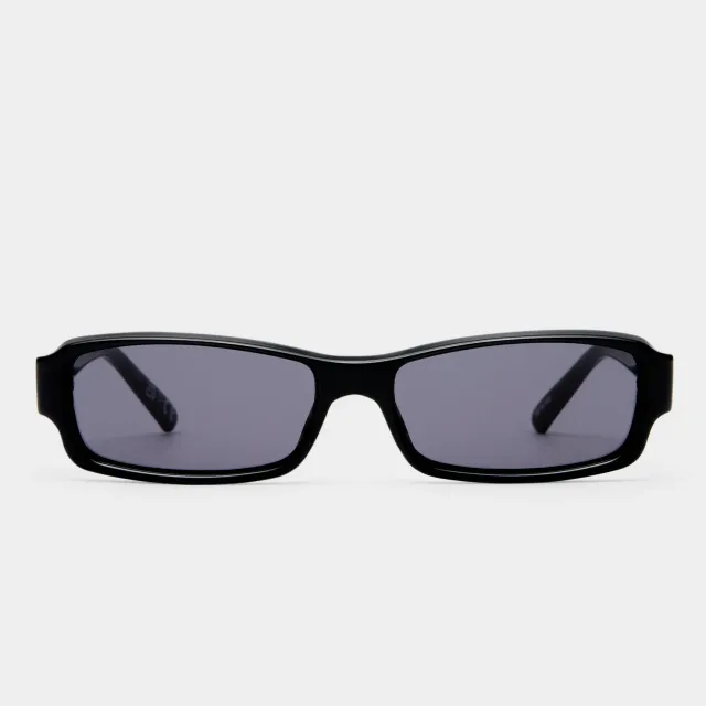 Le Specs Dial Tone occhiale da sole nero rettangolare
