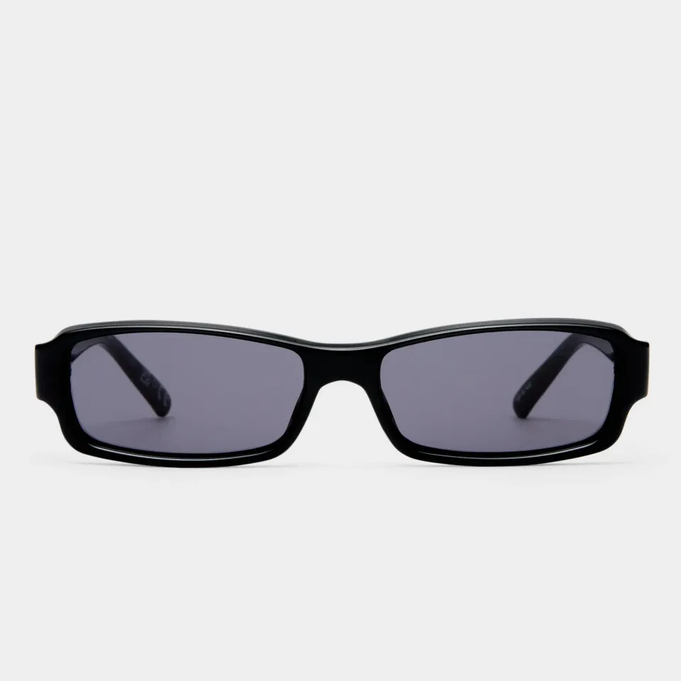 Le Specs Dial Tone occhiale da sole nero rettangolare